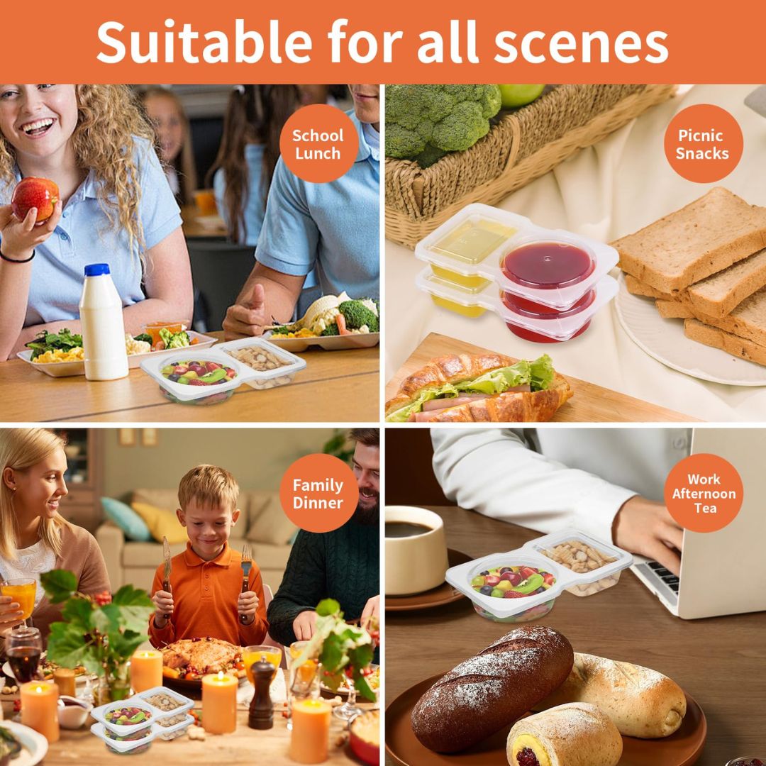 SaucyGo™ – Portable Disposable Sauce Cups with Lids