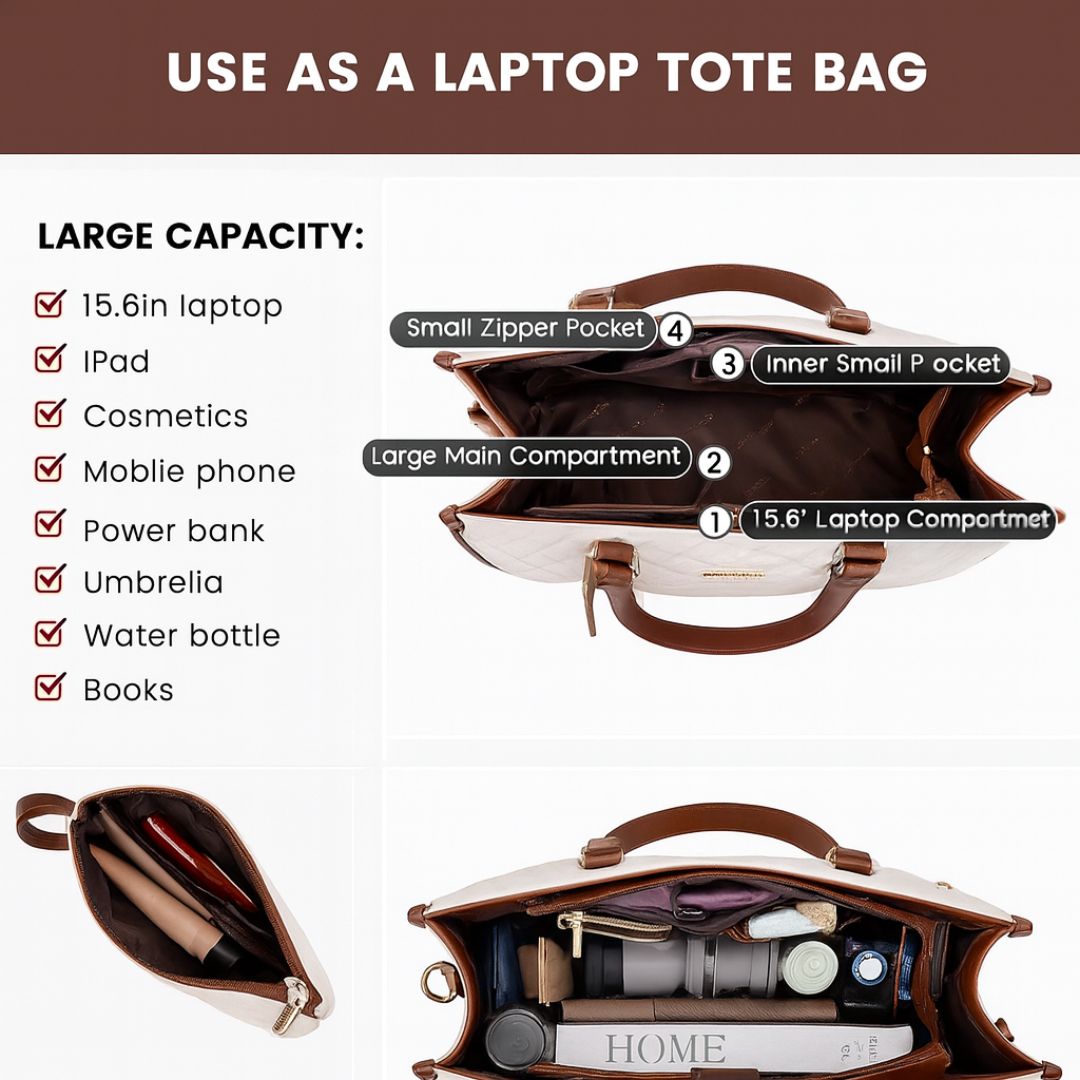 ChicCarry™ – Large Insulated Lunch Tote Purse for Women