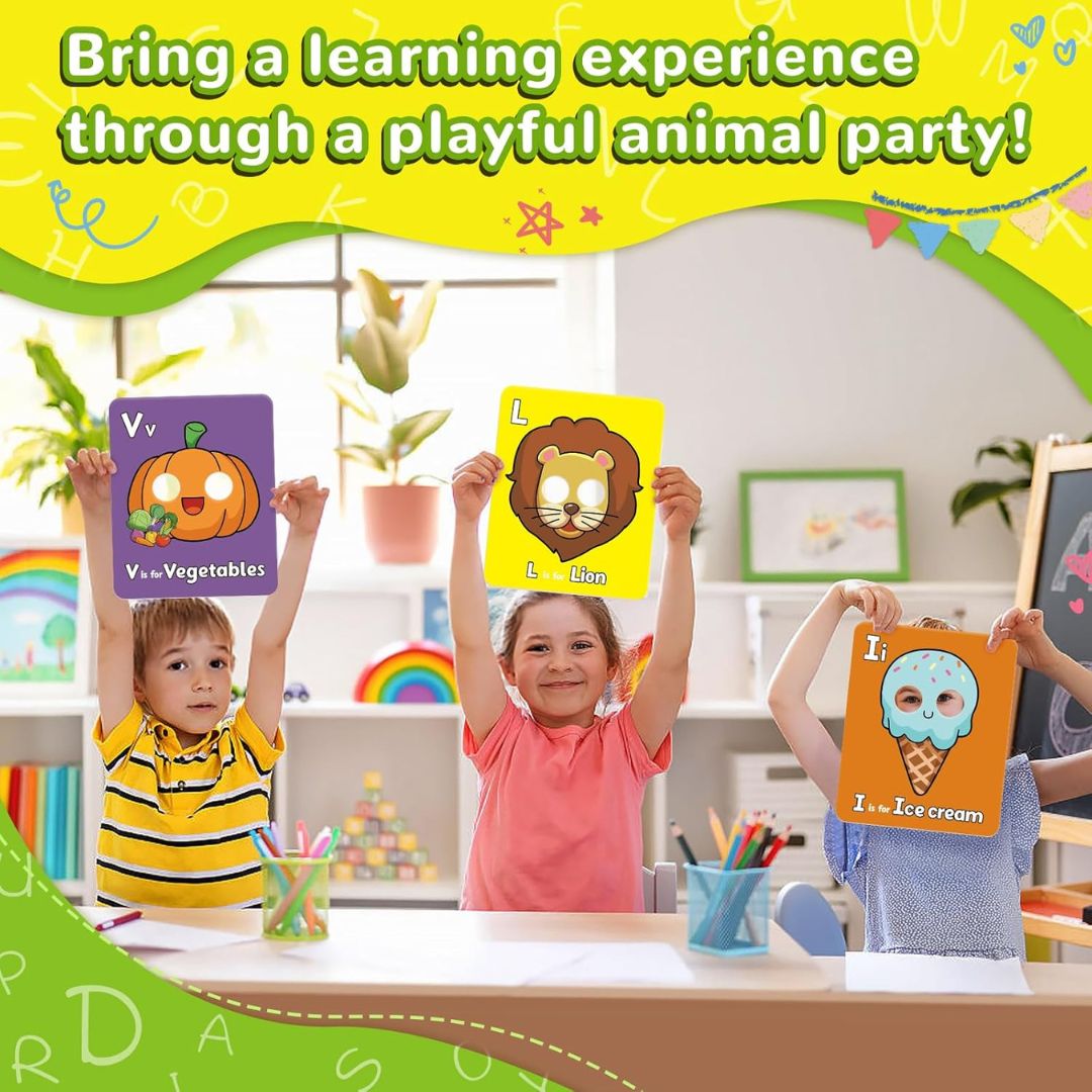 AlphaZoo™ – 26 Animal Alphabet Learning Flash Cards