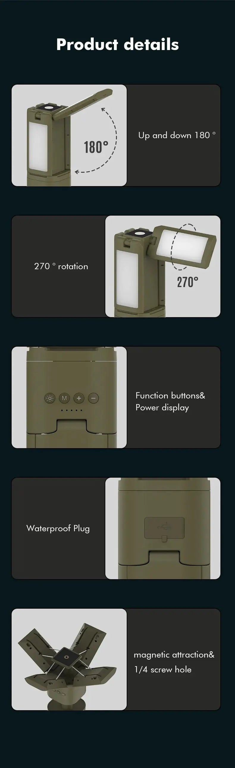 EcoGlow 360™-Magnetic Telescopic Lantern