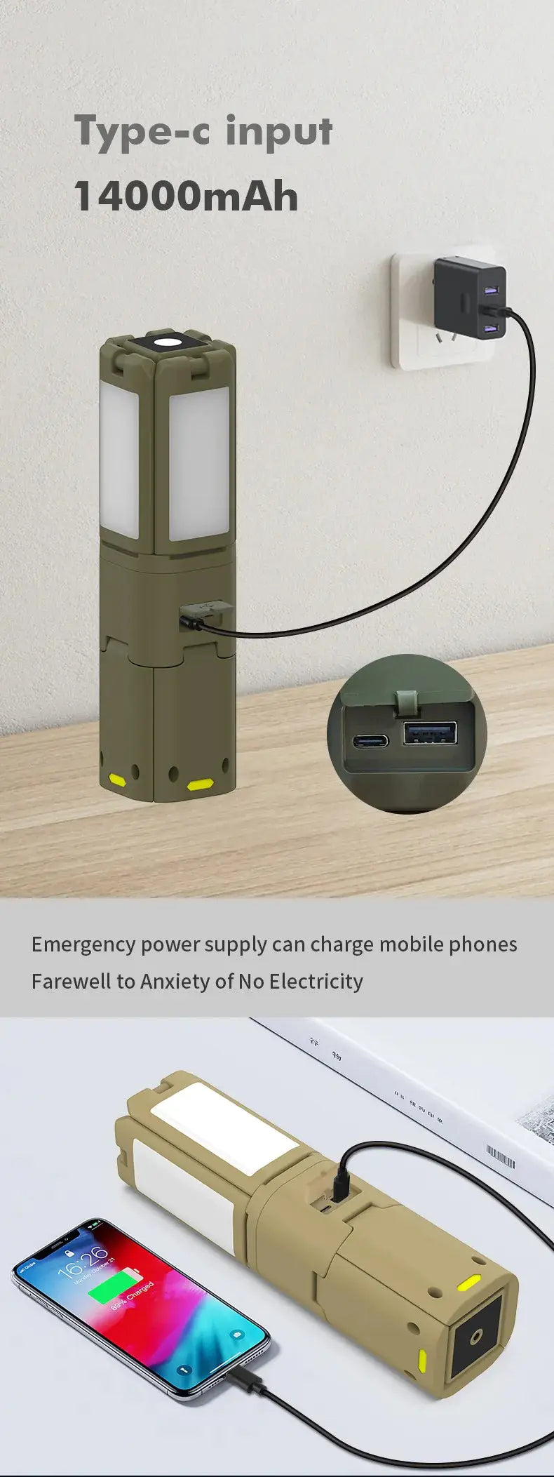 EcoGlow 360™-Magnetic Telescopic Lantern