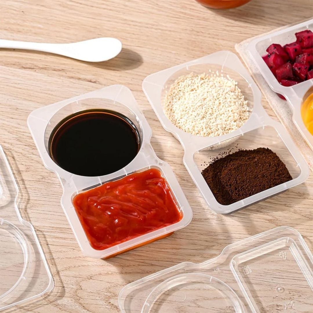 SaucyGo™ – Portable Disposable Sauce Cups with Lids